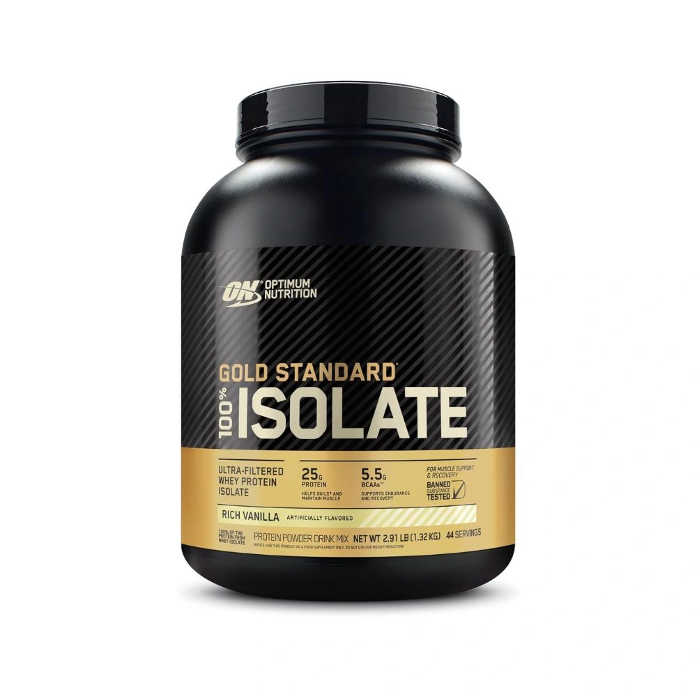 Optimum Nutrition Gold Standard 100% Isolate – Ultra-Pure Whey Protein for Lean Muscle