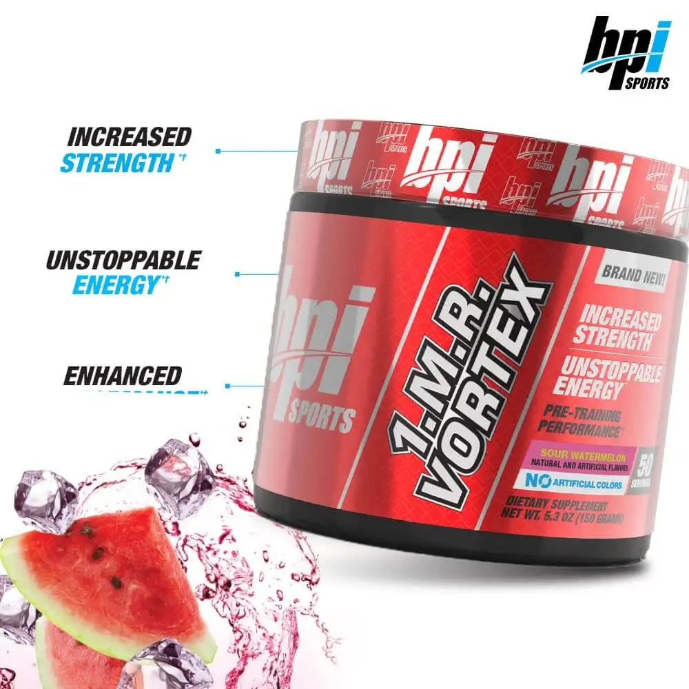 BPI 1 M.R Vortex Sour Watermelon 50 Servings Key Benefits