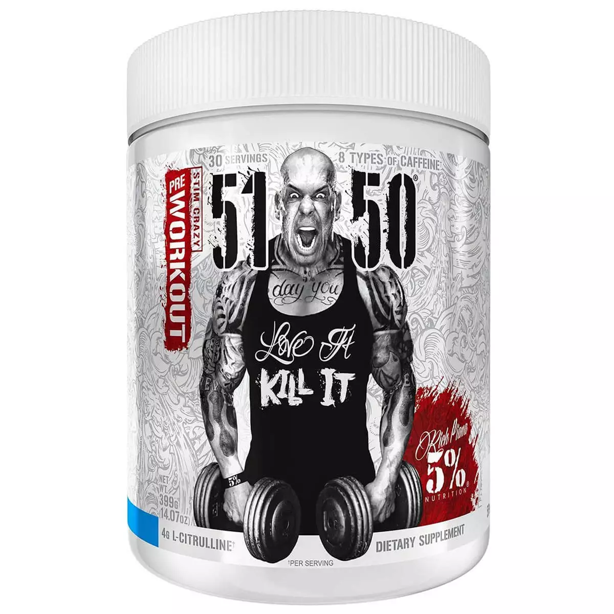 5% Nutrition Stim Crazy Pre Workout Blue Ice