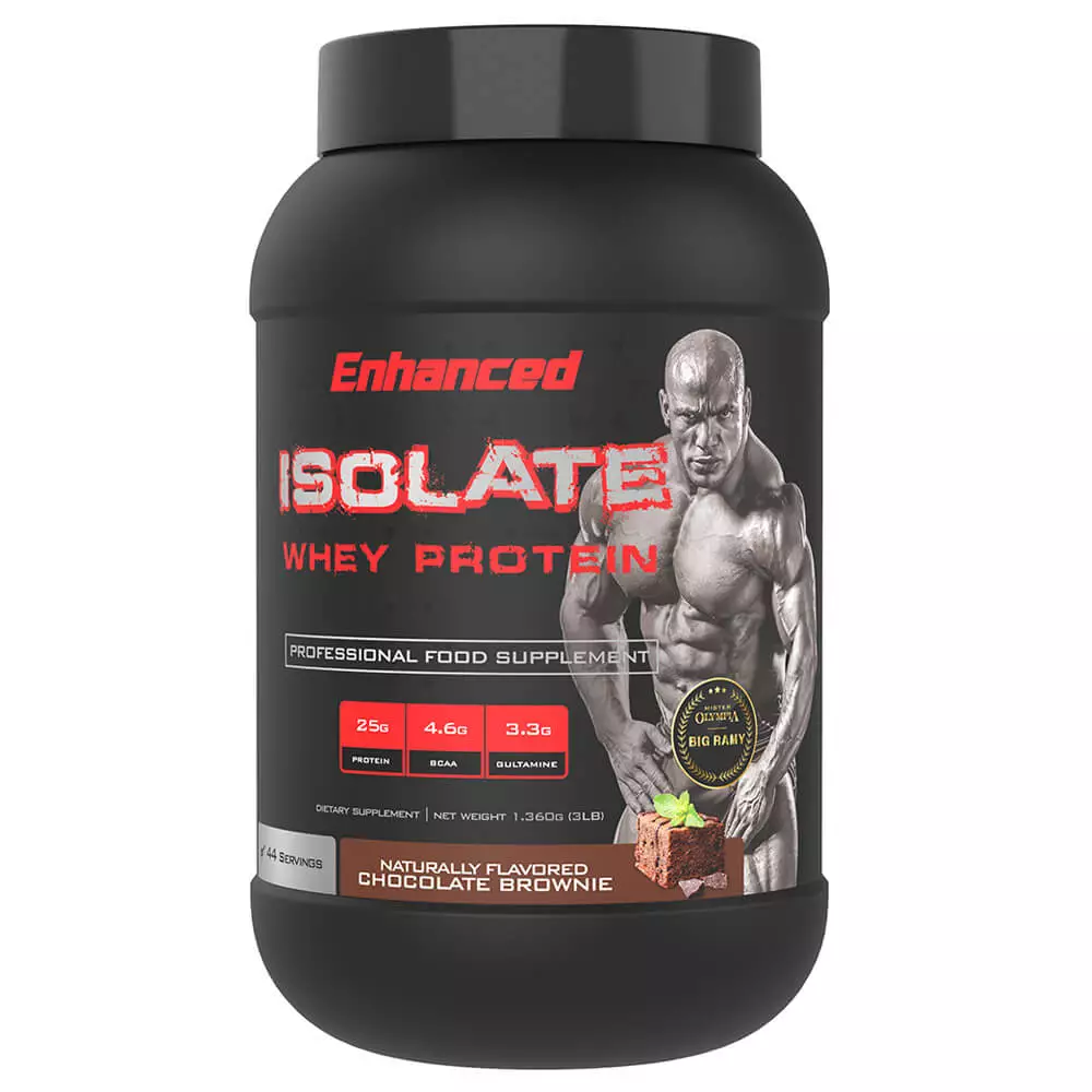 Enhanced Isolate Whey Protein 3lbs Chocolate Brownie