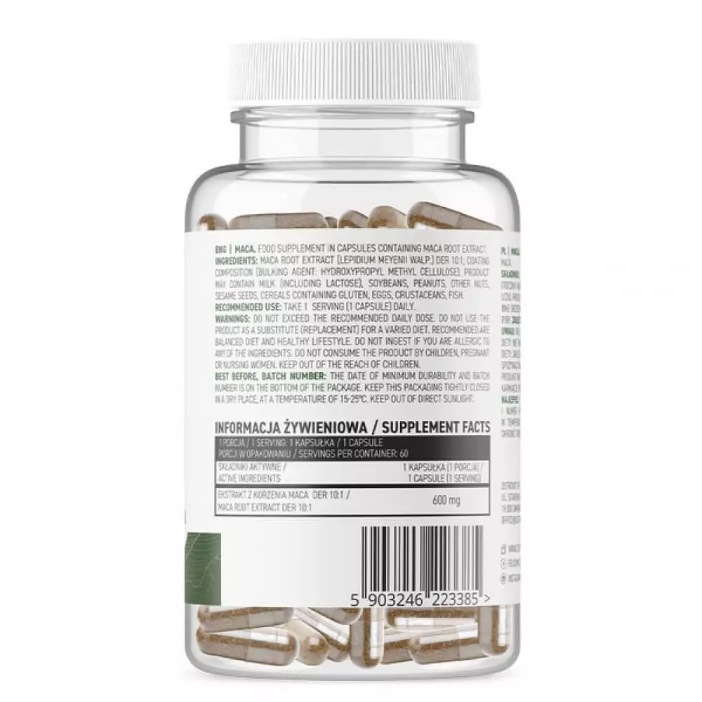 Ostrovit Maca VEGE 60 Capsules Facts