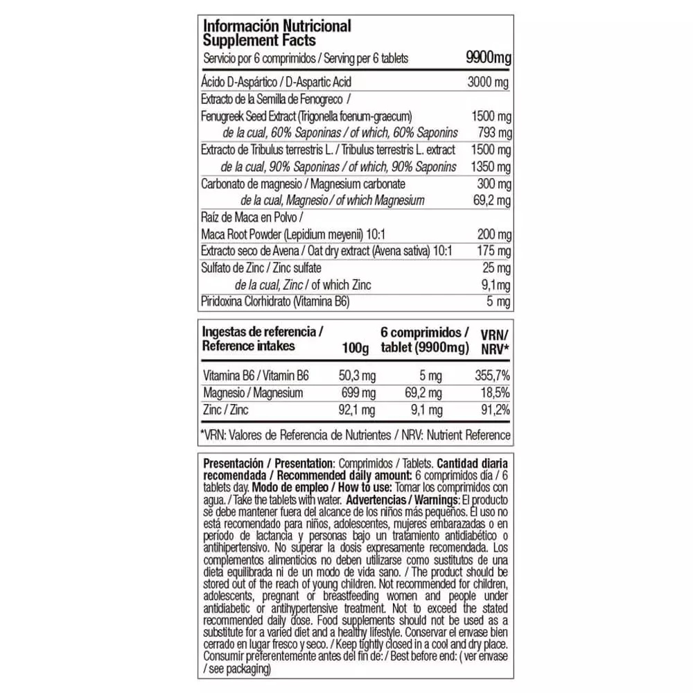 Zoomad Labz Wild Beast Testosterone Booster 235g Facts