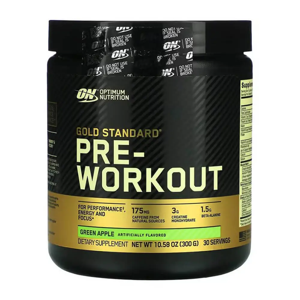 Optimum Nutrition ON Gold Standard Pre-Workout 300g, green apple