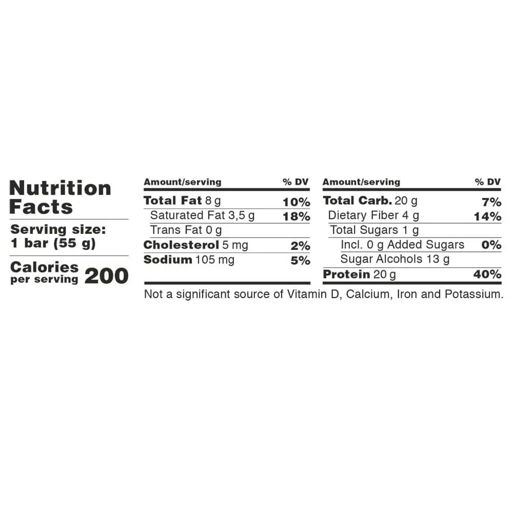Barebells Protein Bar 55g Facts