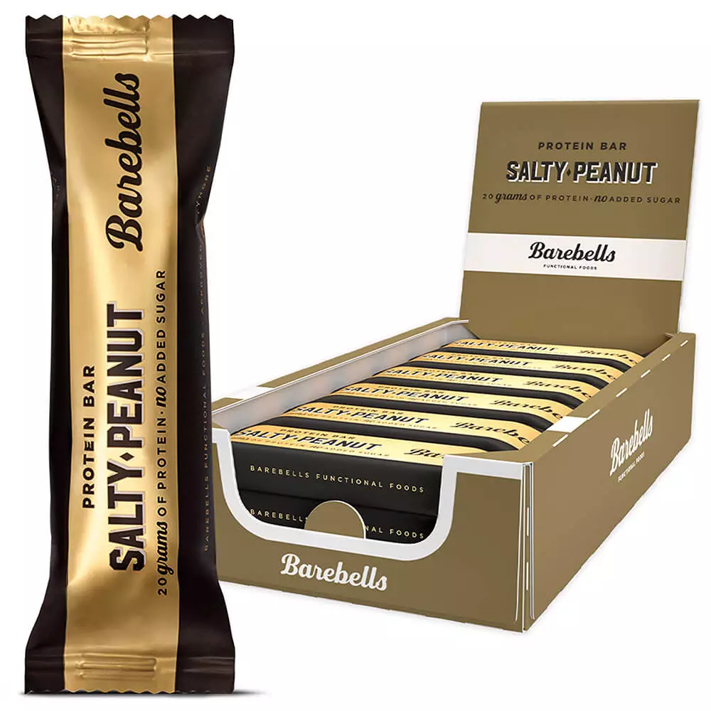 Barebells Protein Bar 55g Salty Peanut Pack of 12