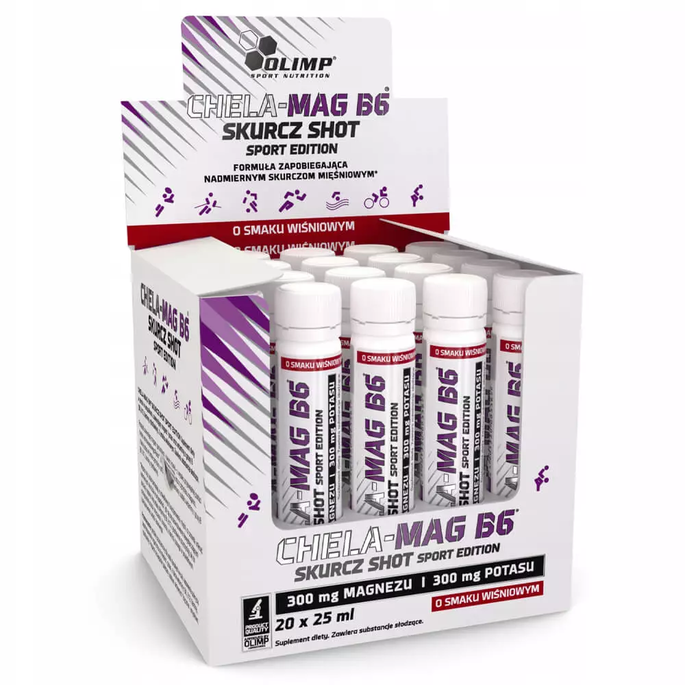 Chela-Mag B6 Cramp Shot Cherry 25ml 20 Ampoule