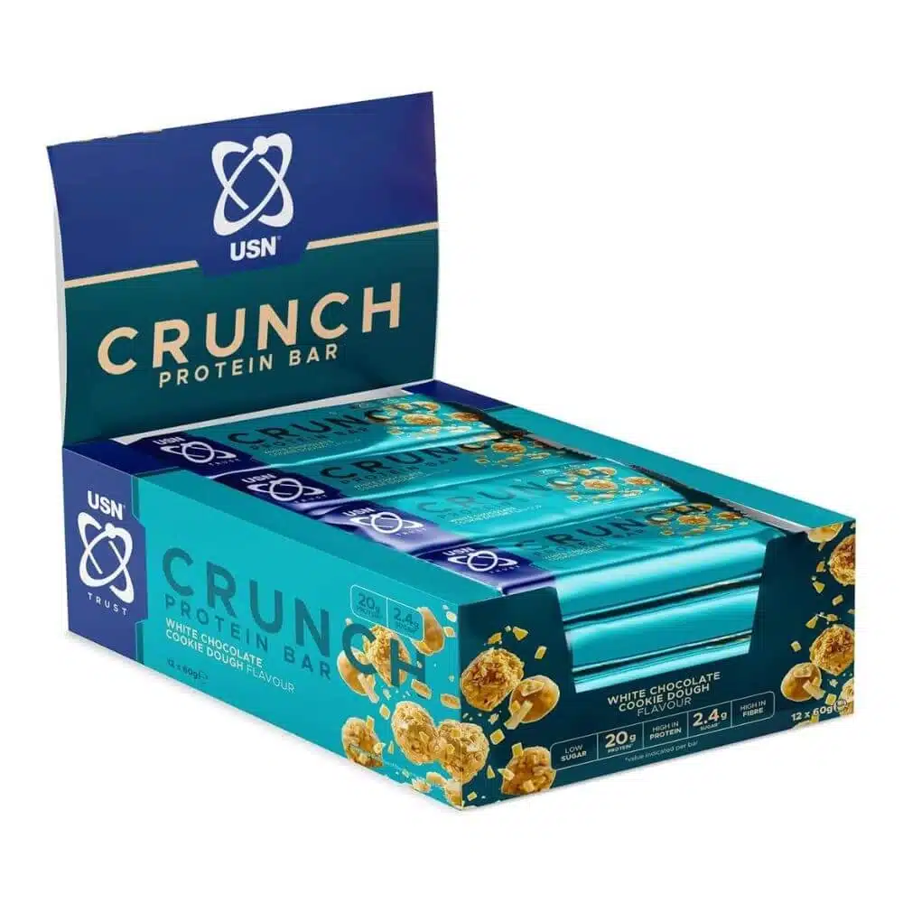 usn crunch fusion high protein bar, white chocolate cookie dough