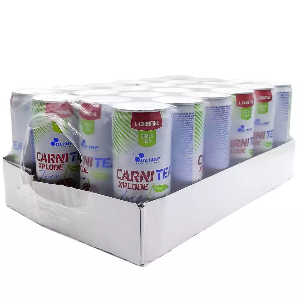 Olimp Carni Tea Cherry 330ml Pack of 24 Side
