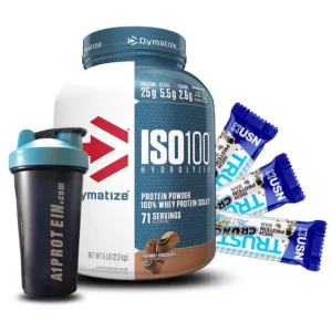 Dymatize ISO 100 With Free 3 USN TRUST And Shaker