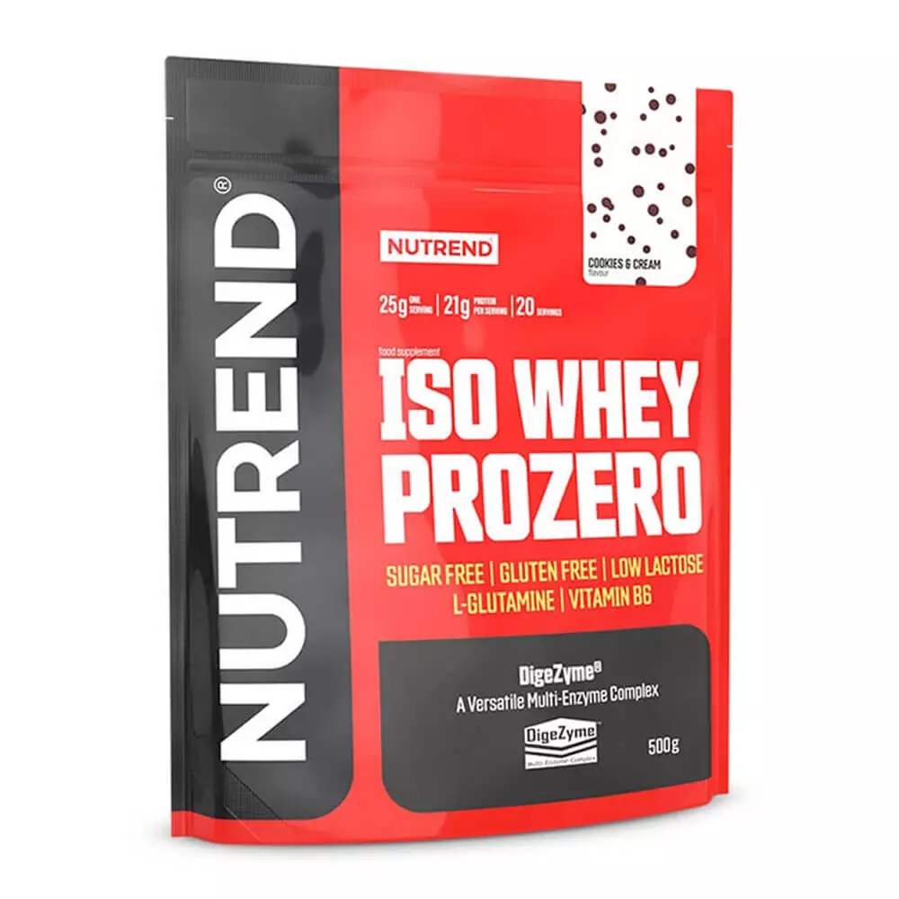 Nutrend ISO Whey Prozero 500g NTD Cookies Cream