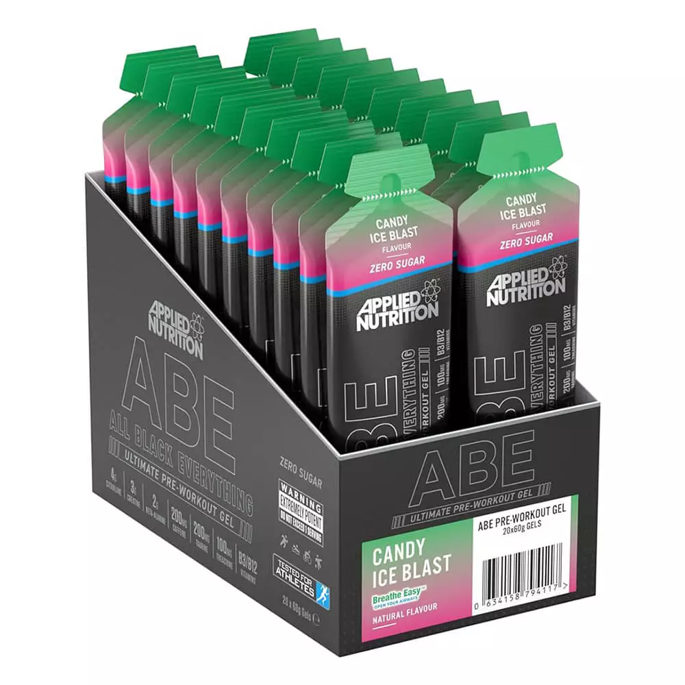 APPLIED NUTRITION Ultimate Pre-Workout Gel 60g Candy Ice Blast Pack of 20