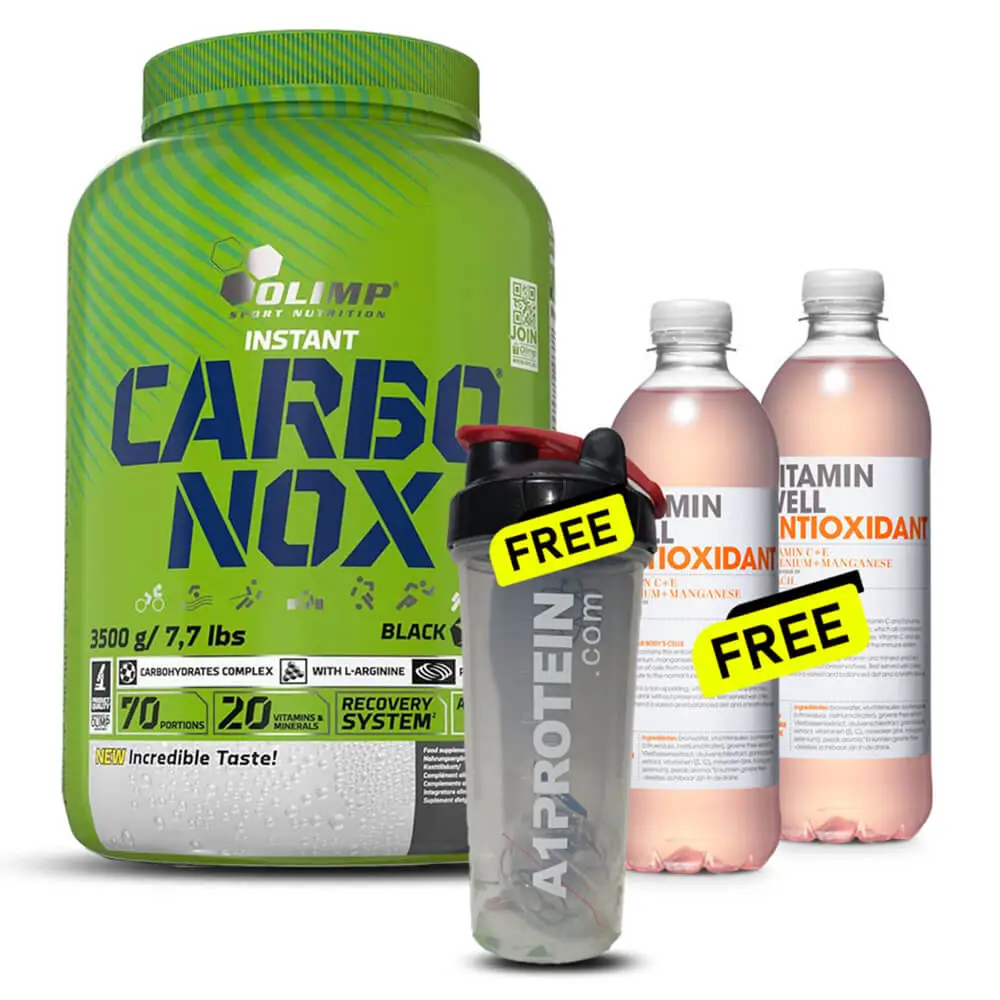 Olimp Carbonox, Vitamin Well, Iwon Puffs for Performance