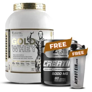Kevin Levrone Gold Whey 2kg Chocolate with Free Creatine