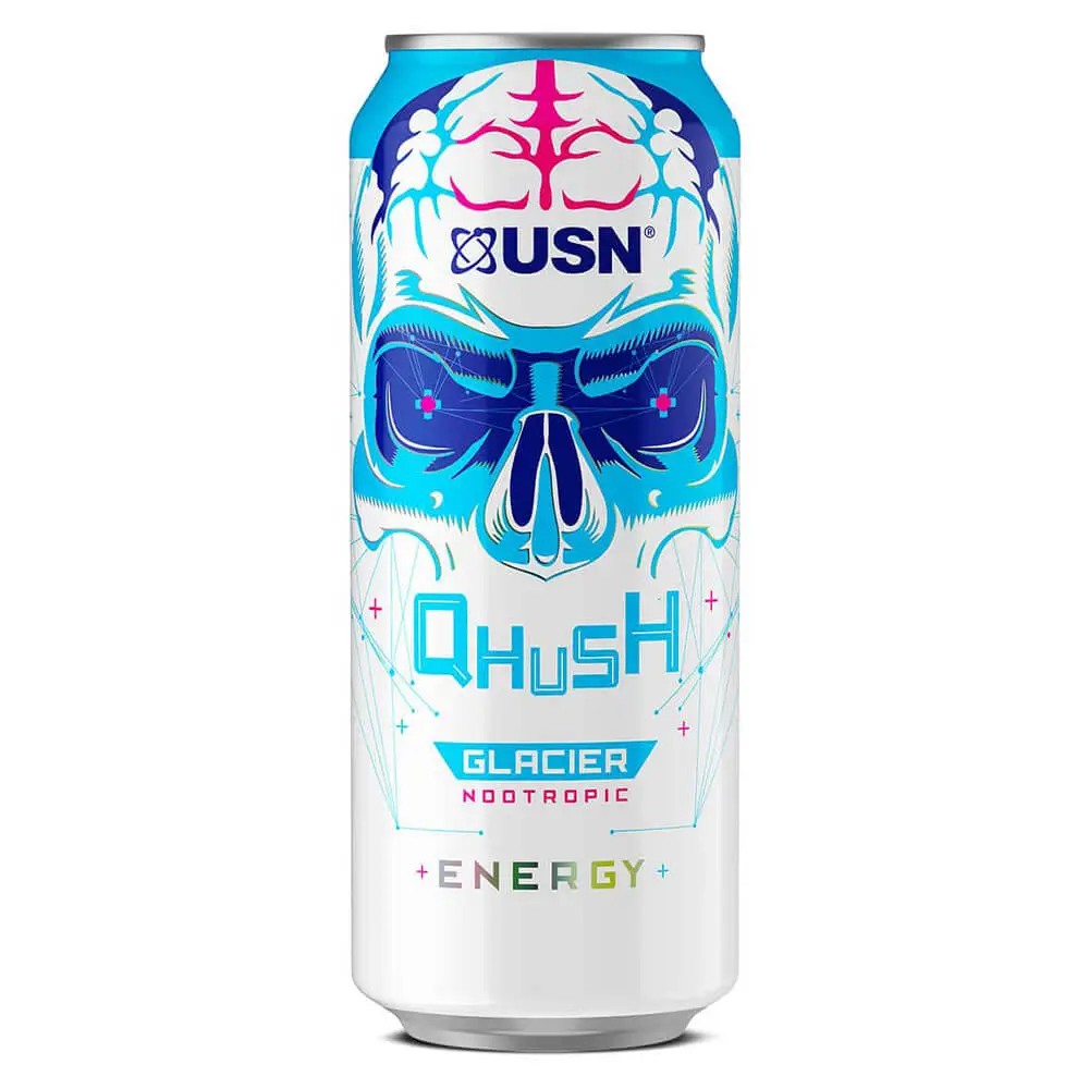 USN QHUSH Glacier Nootropic Energy, 500ml