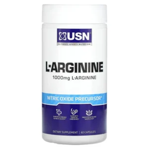 USN L-Arginine 1000mg L-Arginine 60 Capsules 89g 30 Serving