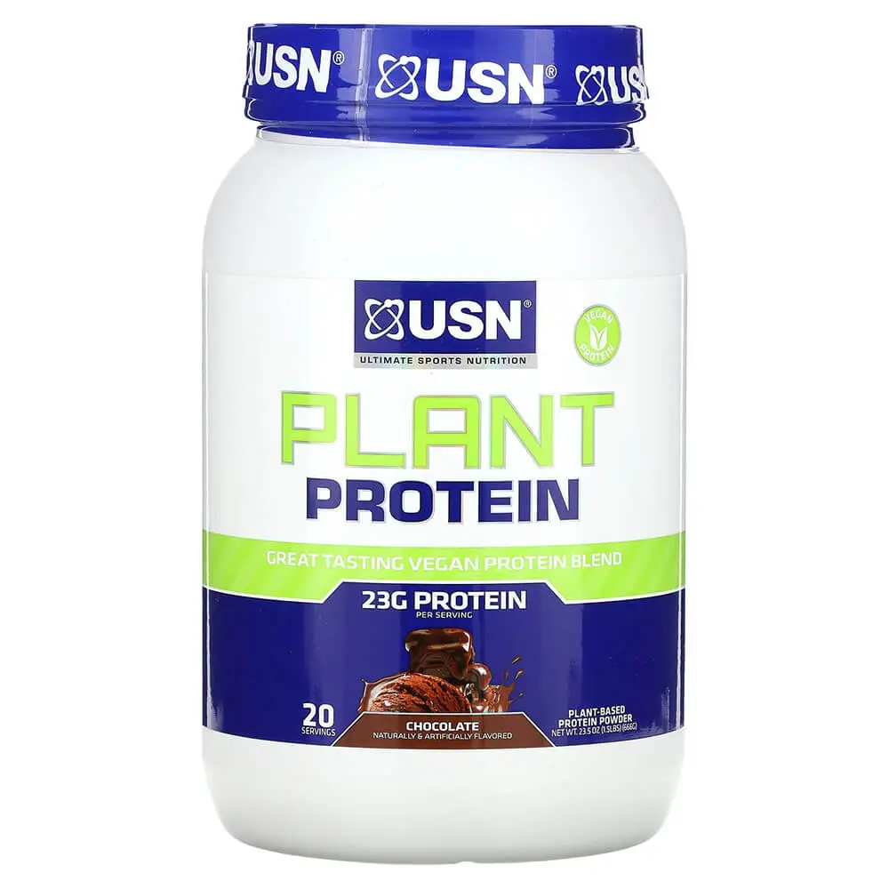 USN Plant Protein, Chocolate Flavor, 666g, 20 Serving