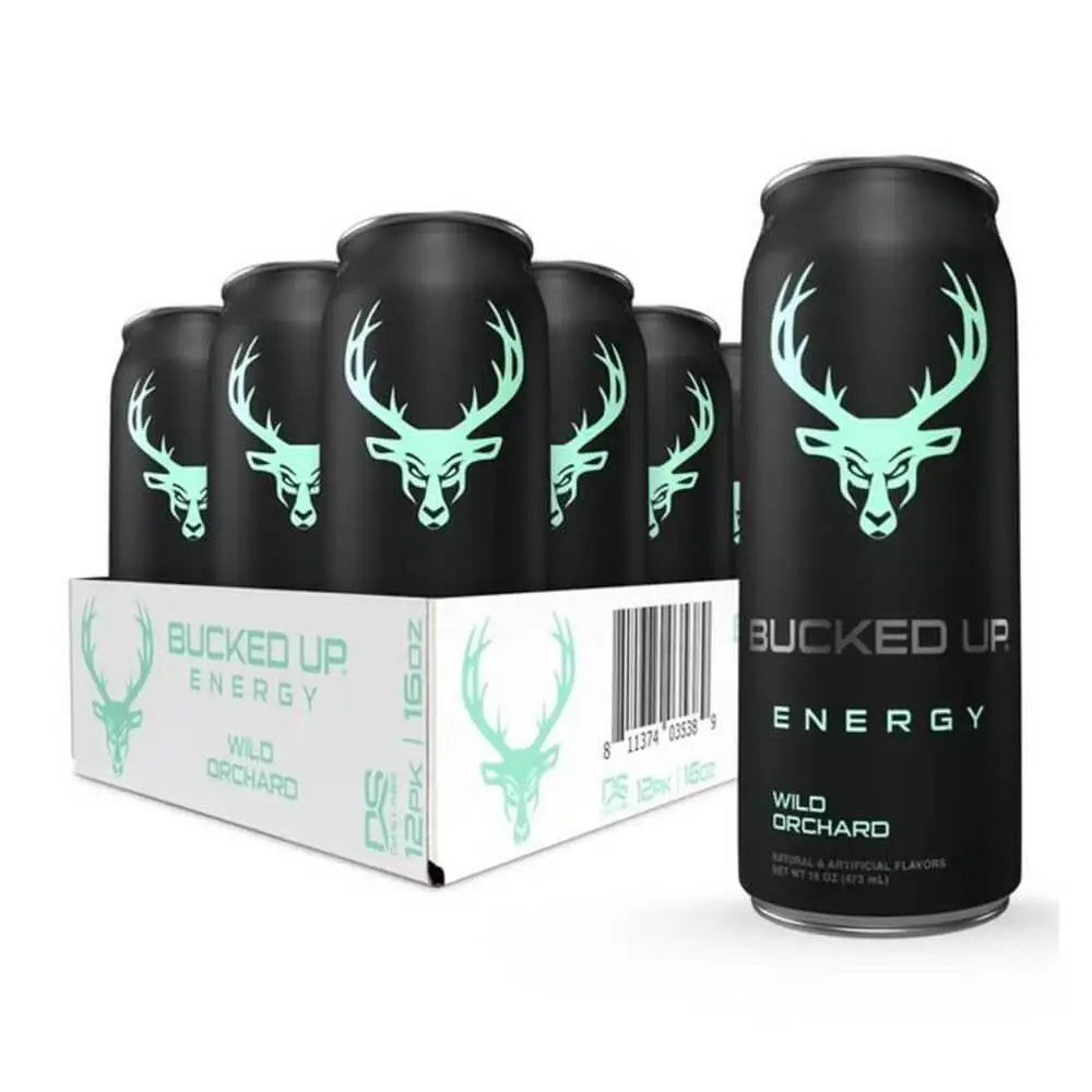 Bucked Up RTD Energy Drink 473 ml, pack of 12
