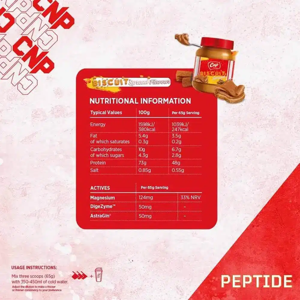 CNP Peptide 2.27kg Biscuit Spread Flavor