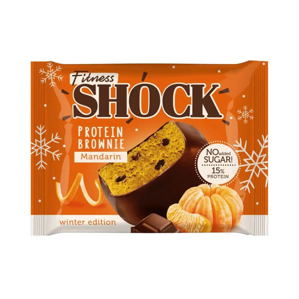 Fitness Shock Protein Brownie Mandarin 50g