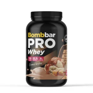 BOMBBAR Premium Whey Protein 900g Creme Brulee Flavor