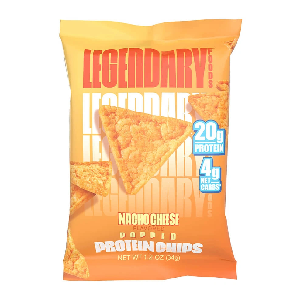 Legendary Foods Popped Protein Chips 34g Nacho Cheese