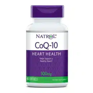 natrol coq 10, heart health, 100mg, 45 softgels