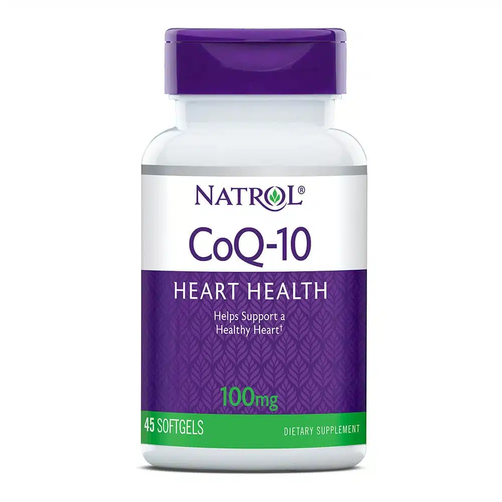 natrol coq 10, heart health, 100mg, 45 softgels
