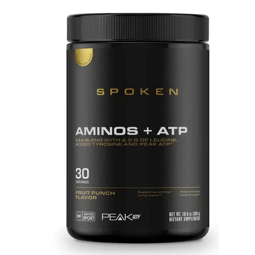SPOKEN AMINOS+ATP | Essential Amino Acids with ATP Support | 30 Servings