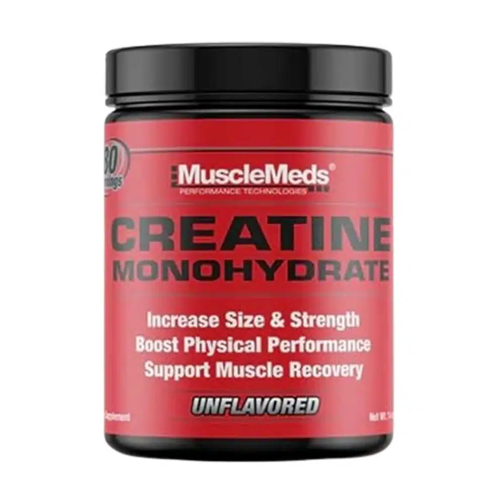 MuscleMeds Creatine Monohydrate- Micronized Formula for Muscle Growth and Recovery
