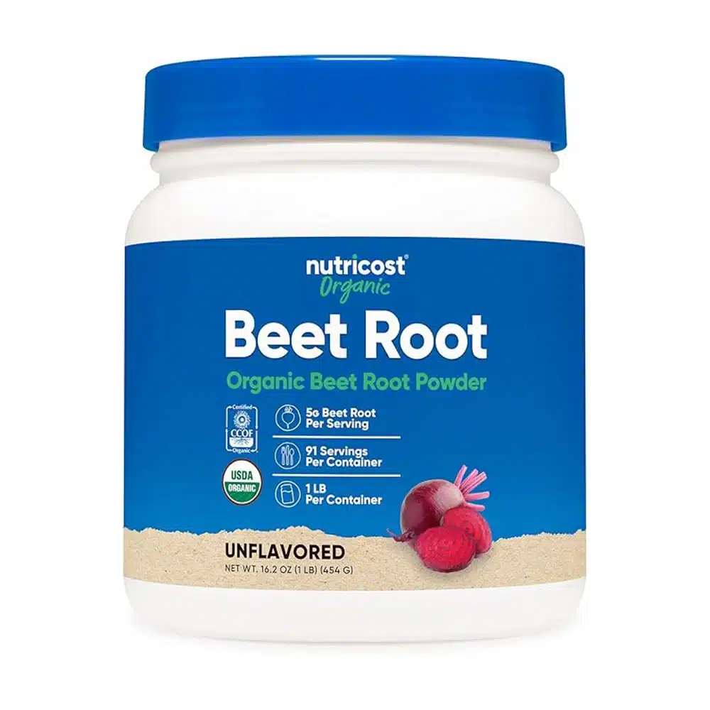 Nutricost Organic Beet Root Powder 1 lb – Natural Nitric Oxide & Endurance Support