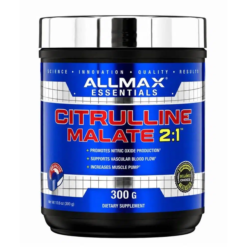 ALLMAX Essentials Citrulline Malate 2:1 – Boost Endurance, Energy & Muscle Pump