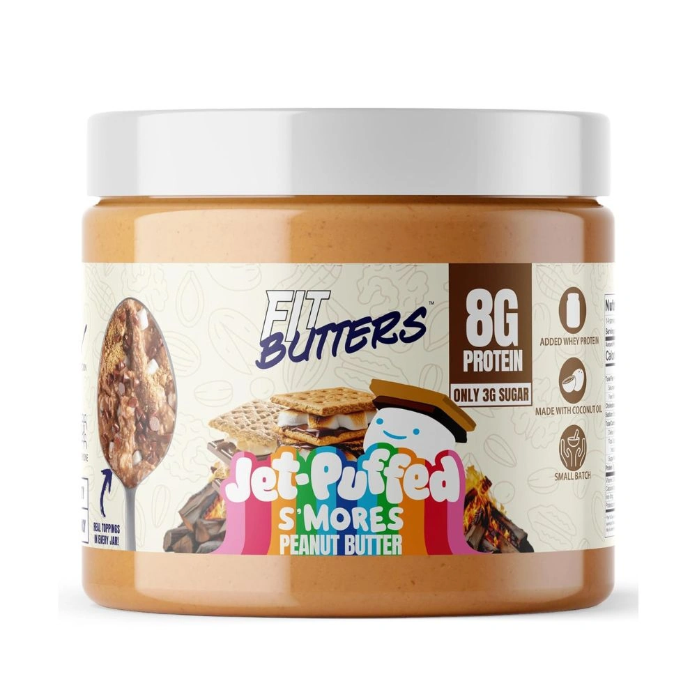 Fit Butters 7g Protein Peanut Butter 454g – High Protein, Low Sugar Creamy Spread