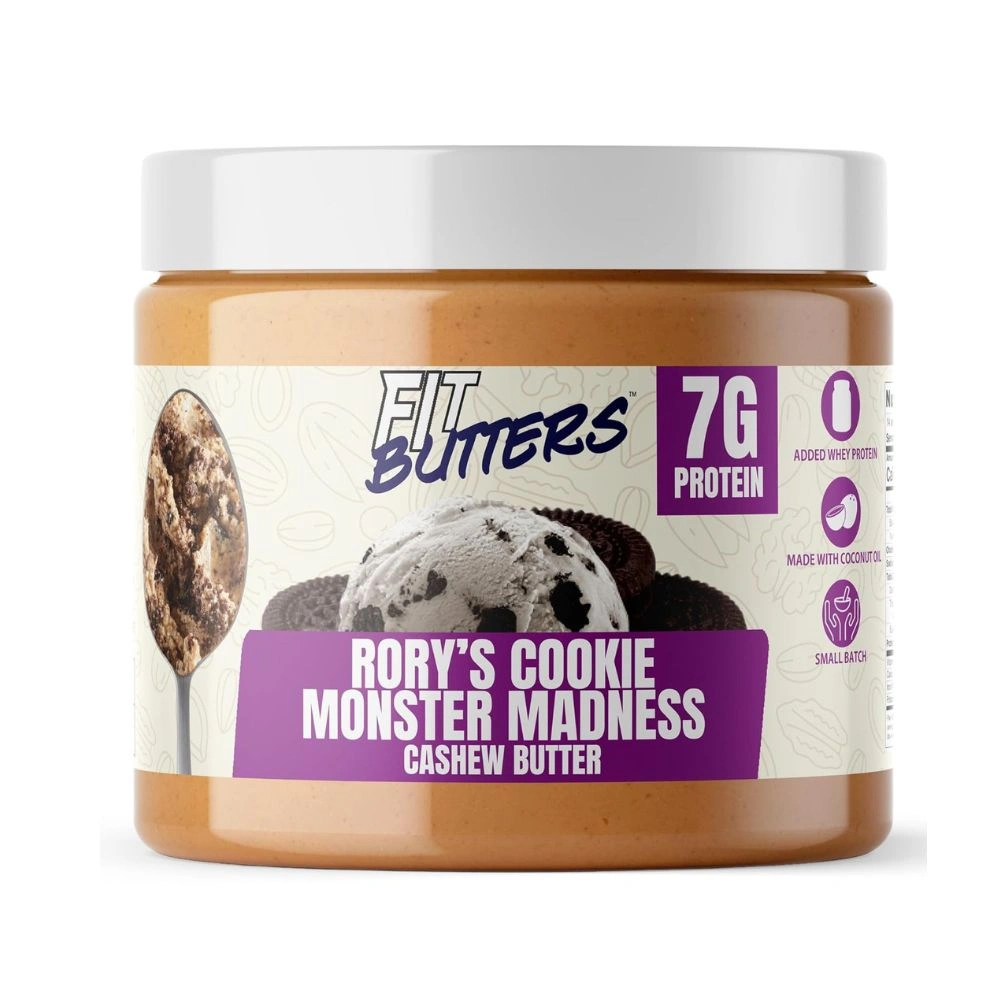 Fit Butters 7g Protein Cashew Butter 454g – High Protein, Low Sugar Creamy Spread