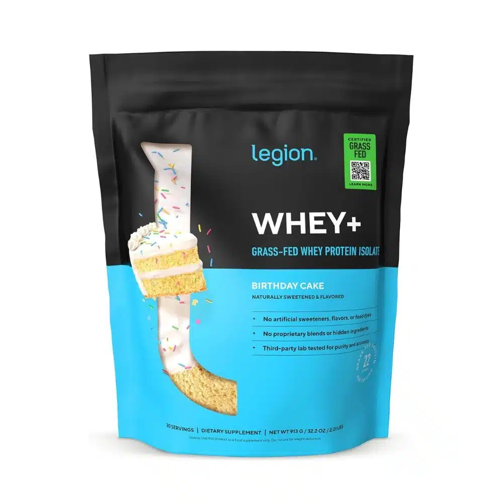 Legion Whey+ Grass-Fed Whey Protein Isolate 30 Servings