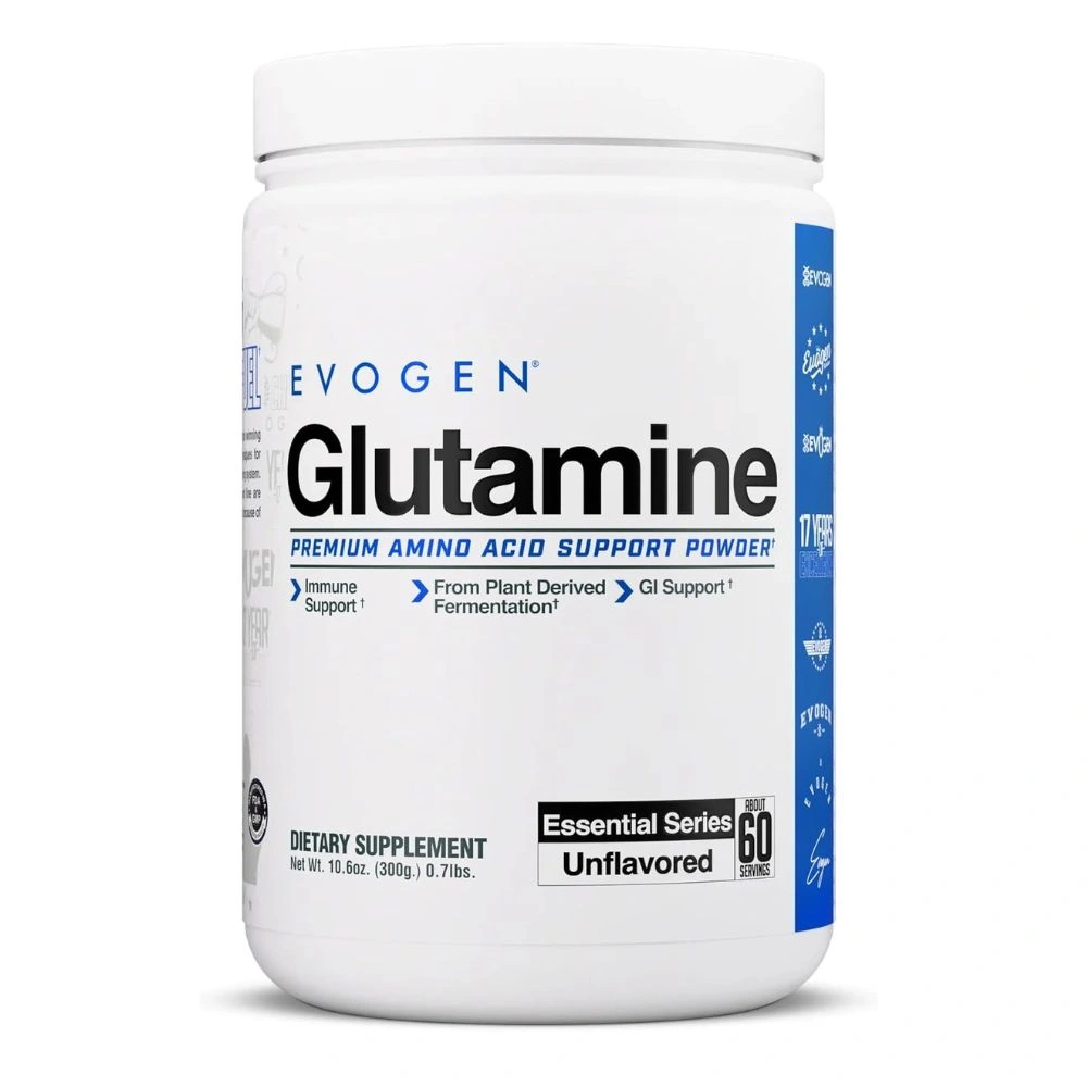 Evogen Glutamine – Premium L-Glutamine Powder for Muscle Recovery & Performance | 60 Servings