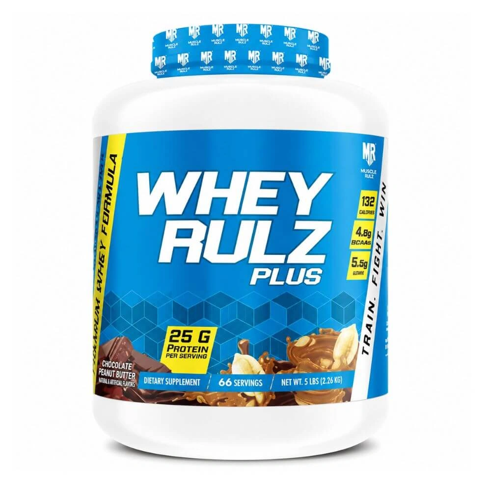 Muscle Rulz Whey Rulz Plus - 5lbs, 66 Servings for Ultimate Performance
