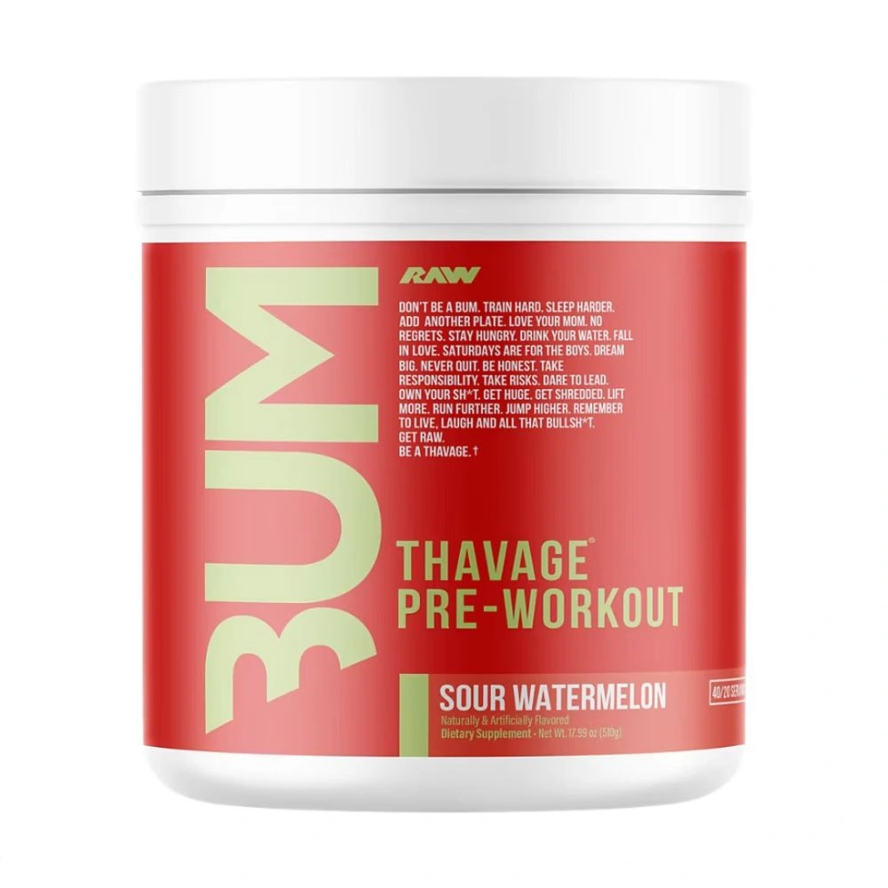 RAW CBUM Thavage Pre-Workout Sour Watermelon