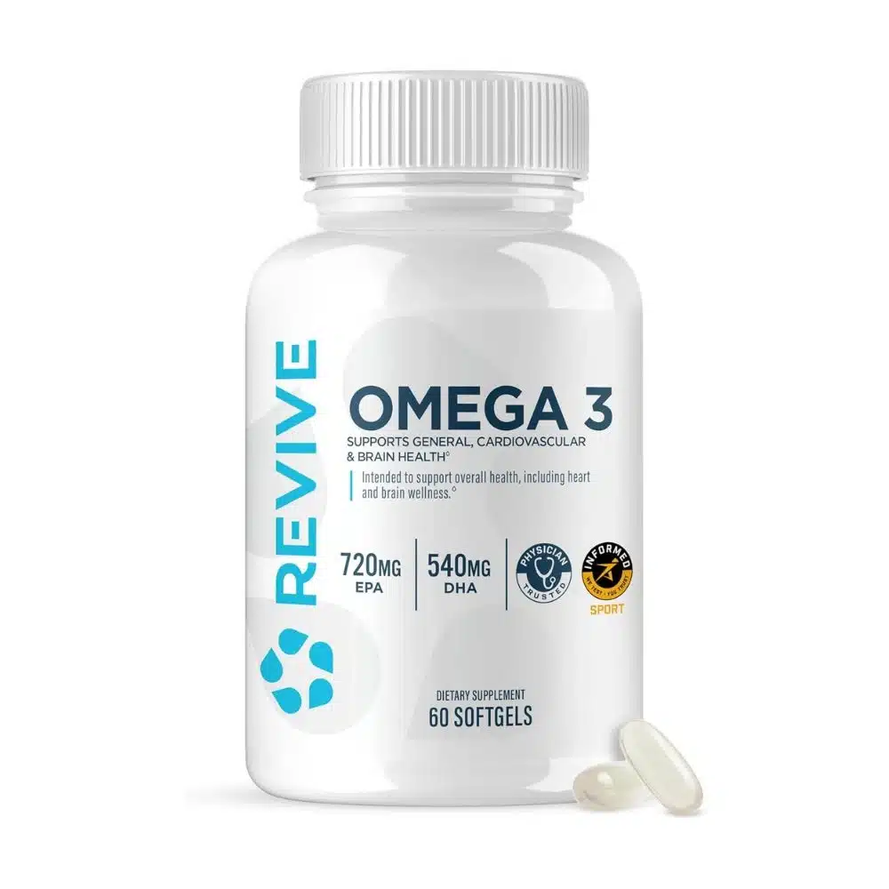 Revive Omega 3 120 Softgels – High Strength Fish Oil Softgels