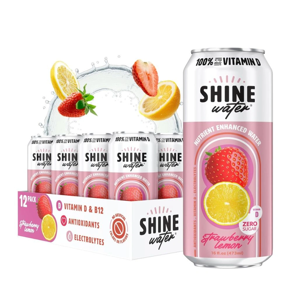 Shine Water 100% Vitamin D Drink Pack of 12 x 473ML - Image 3