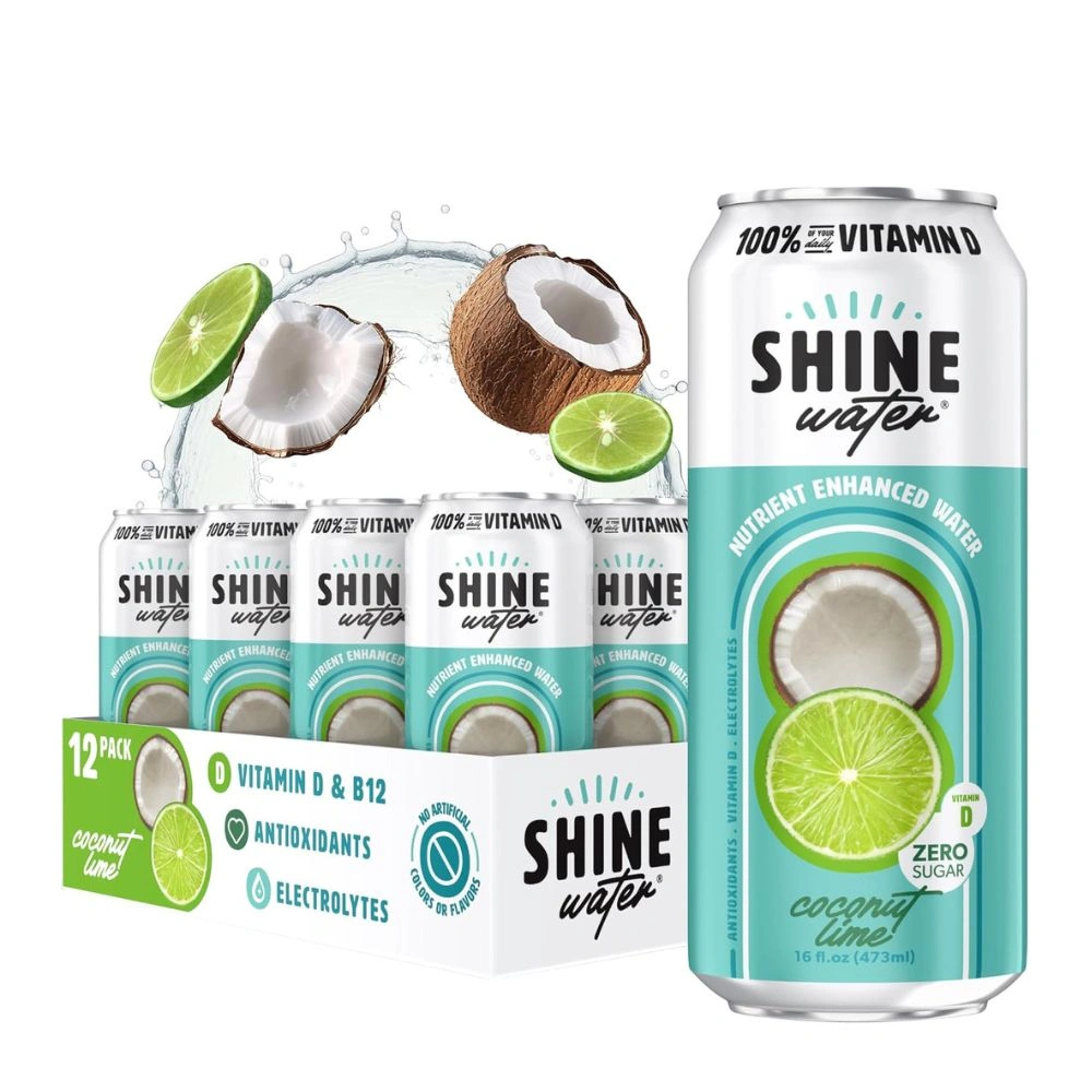 Shine Water 100% Vitamin D Drink Pack of 12 x 473ML