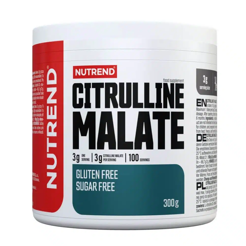 Nutrend Citrulline Malate 300g Powder | Nitric Oxide & Endurance Support Supplement
