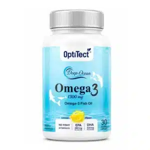 OptiTect Deep Ocean Omega 3 -1300mg 30 Capsules | Premium Fish Oil with EPA & DHA