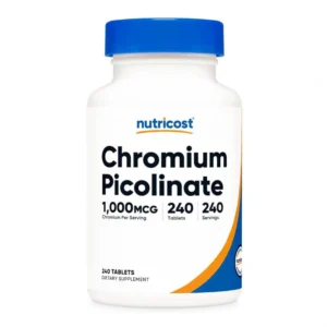 Nutricost Chromium Picolinate 240 Tablets | 1000mcg Chromium Per Serving
